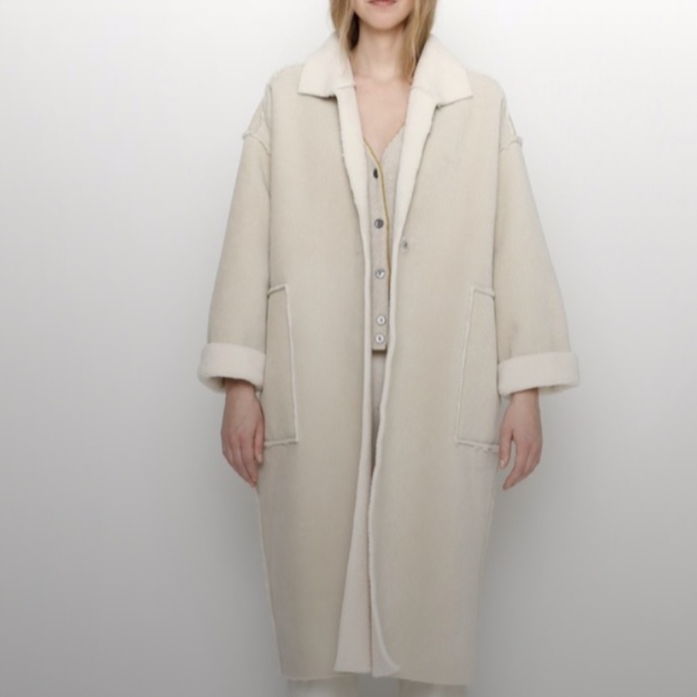 7115  by Szeki CORDUROY FLEECE COAT FW20(sold out)